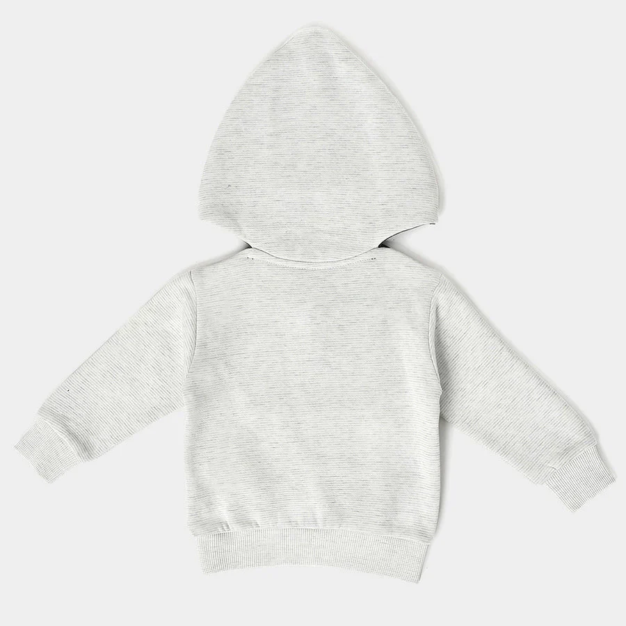 Misty White Kids Hooded Pullover Sweatshirt - Image 3