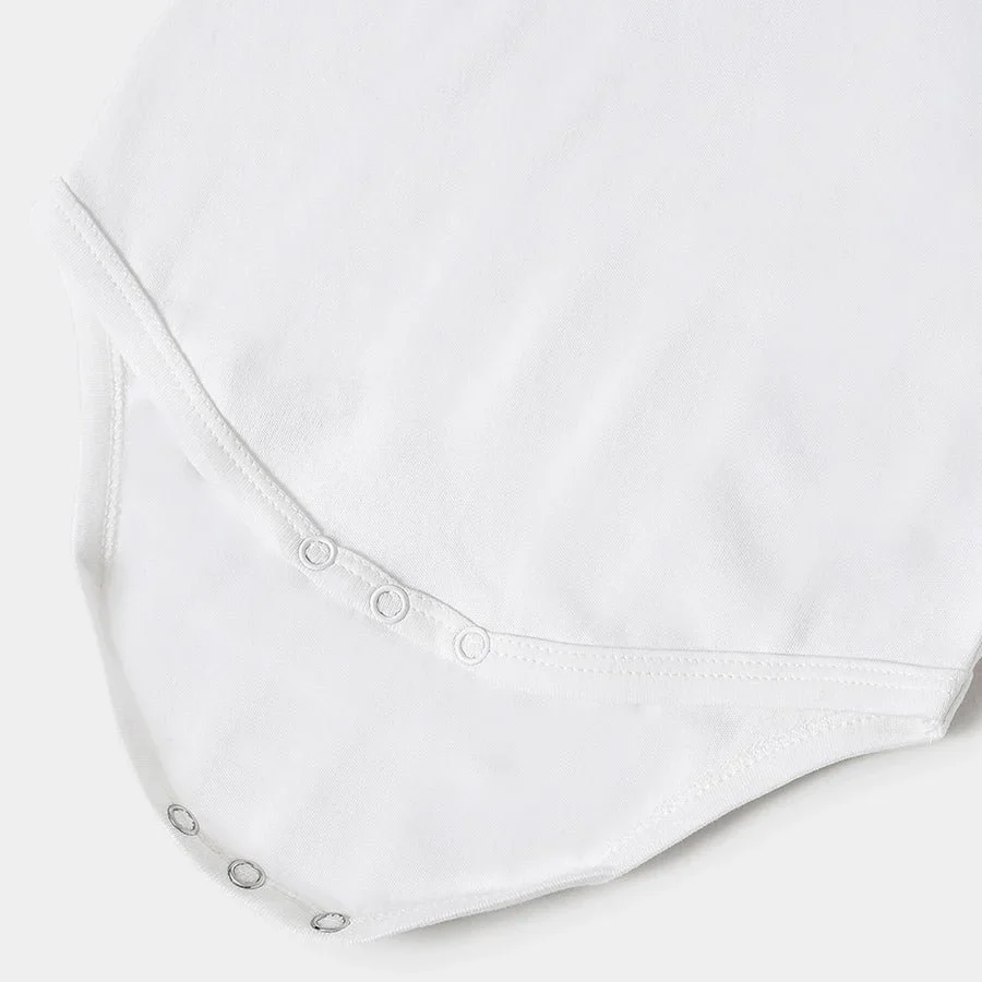 Misty White Romper With Light Green Baby Dungaree Set - Image 7