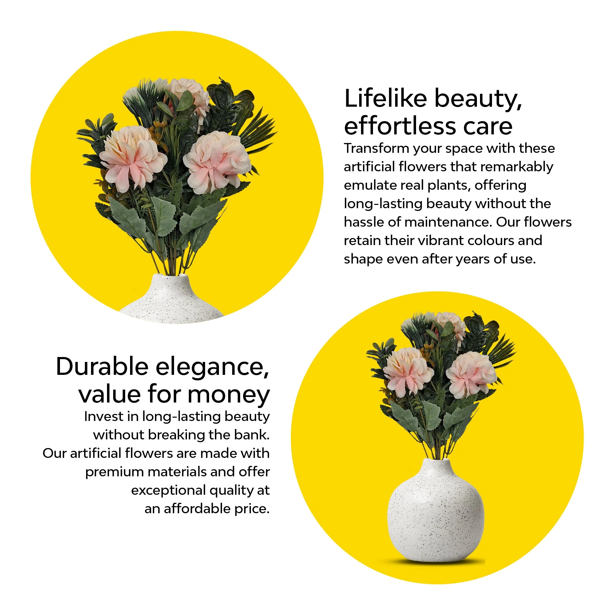Mixed Hydrangea Artificial Flowers - Image 7