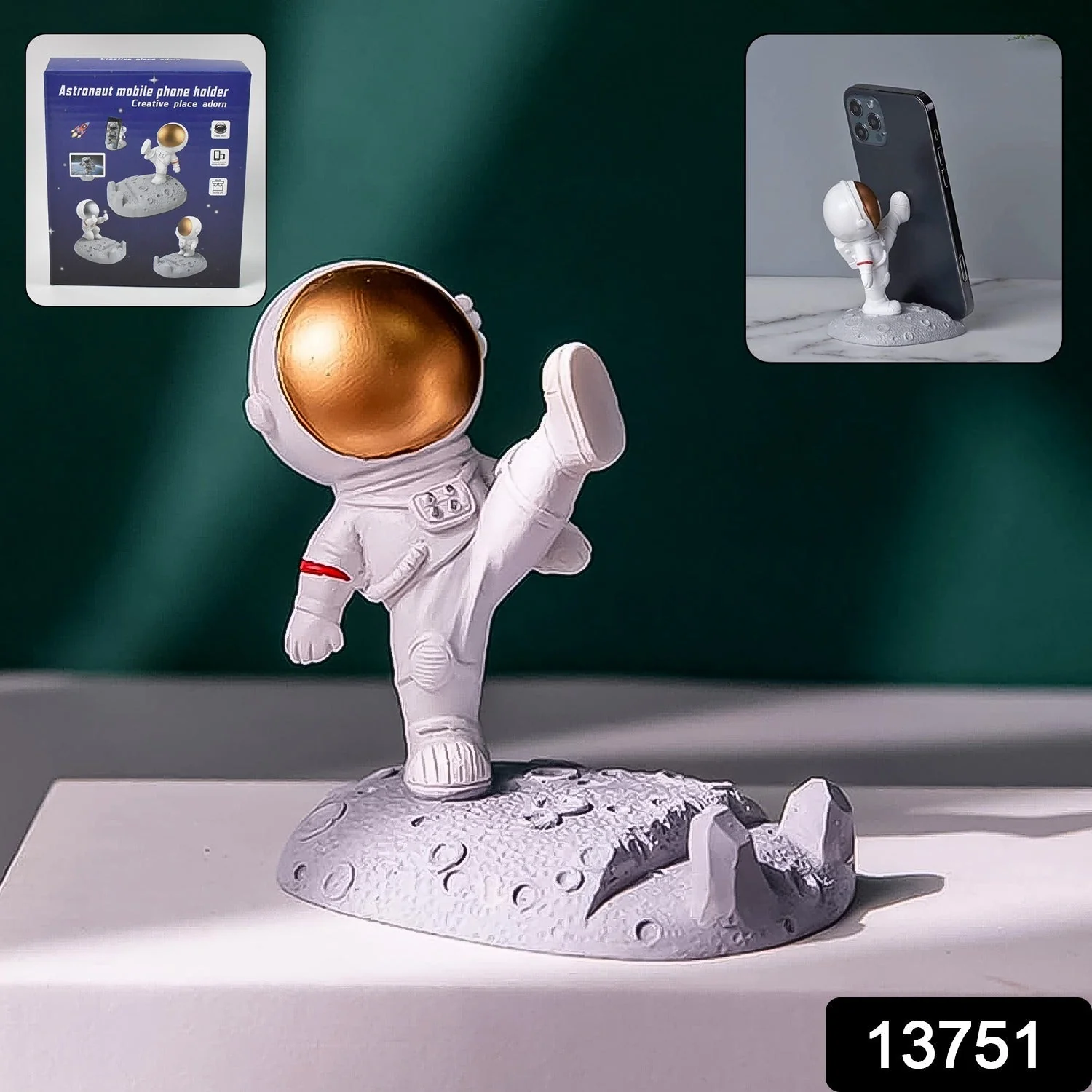 Mobile Holder Astronaut Phone Stand Planet Creative Fun 3D Design (1 Pc / Mix Design) - Image 2