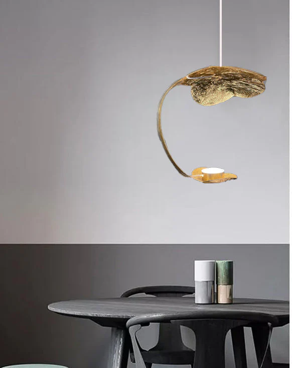 Modern Led Metal Antique Gold Hanging Pendant Ceiling Light - Warm White - Image 8