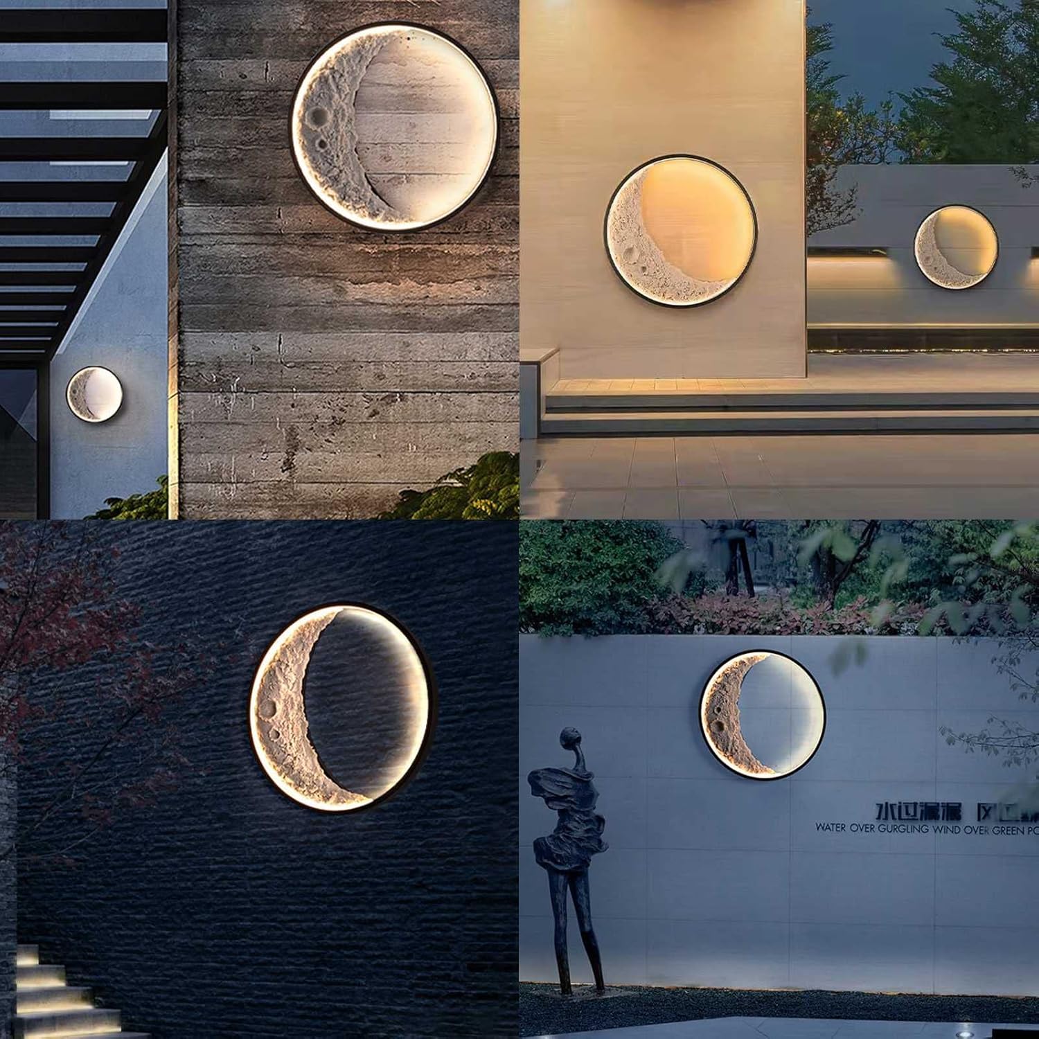 Modern LED Moon Wall Light – 3D Lunar Surface Design with Backlit Glow for Bedroom, Living Room, or Kids Room Decoration - Image 7