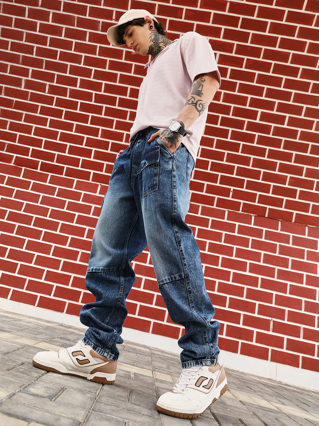 Modular-Utility Panelled Denim Jeans - Image 6
