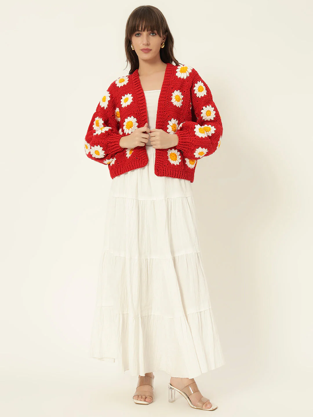 Molly Picnic Cardigan - Red - Image 2