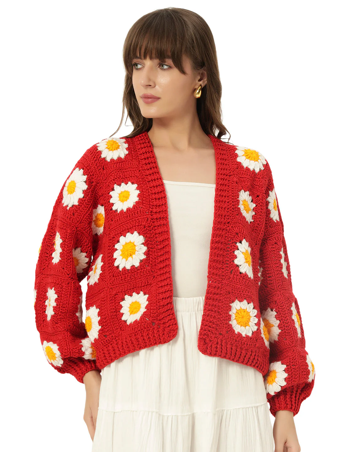 Molly Picnic Cardigan - Red - Image 7