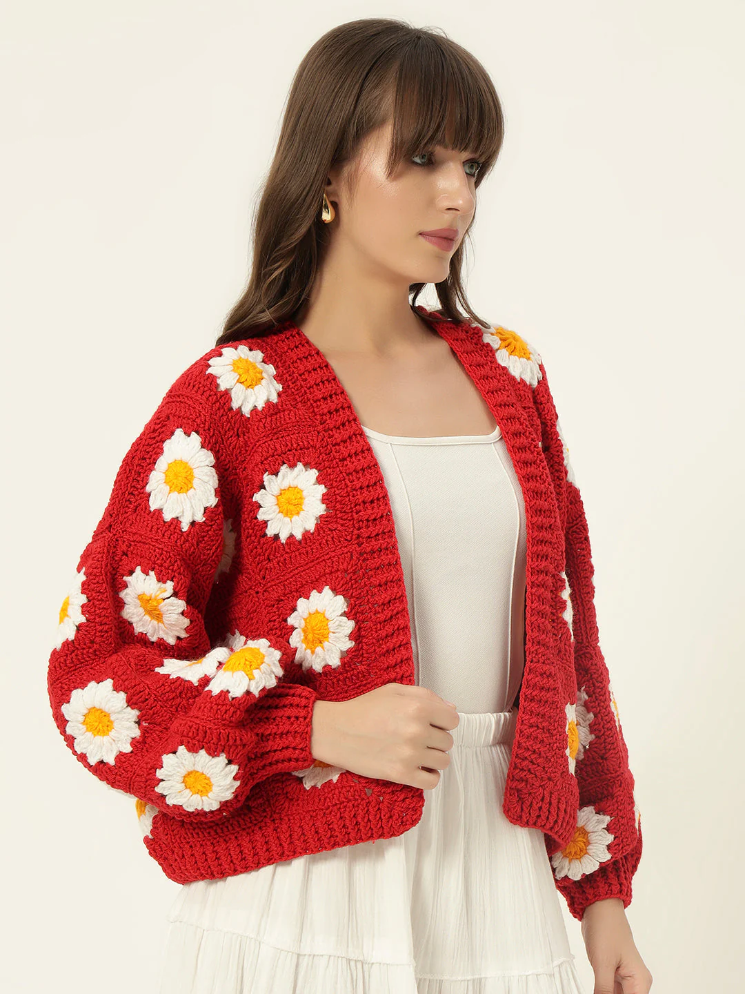 Molly Picnic Cardigan - Red - Image 8