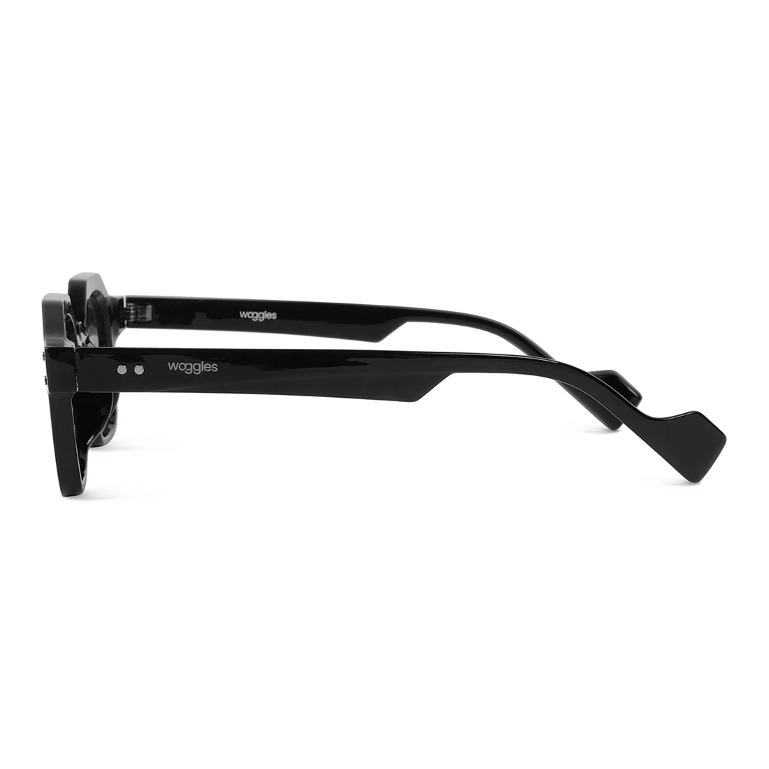 Monkshood black Hexagonal Sunglasses - Image 5