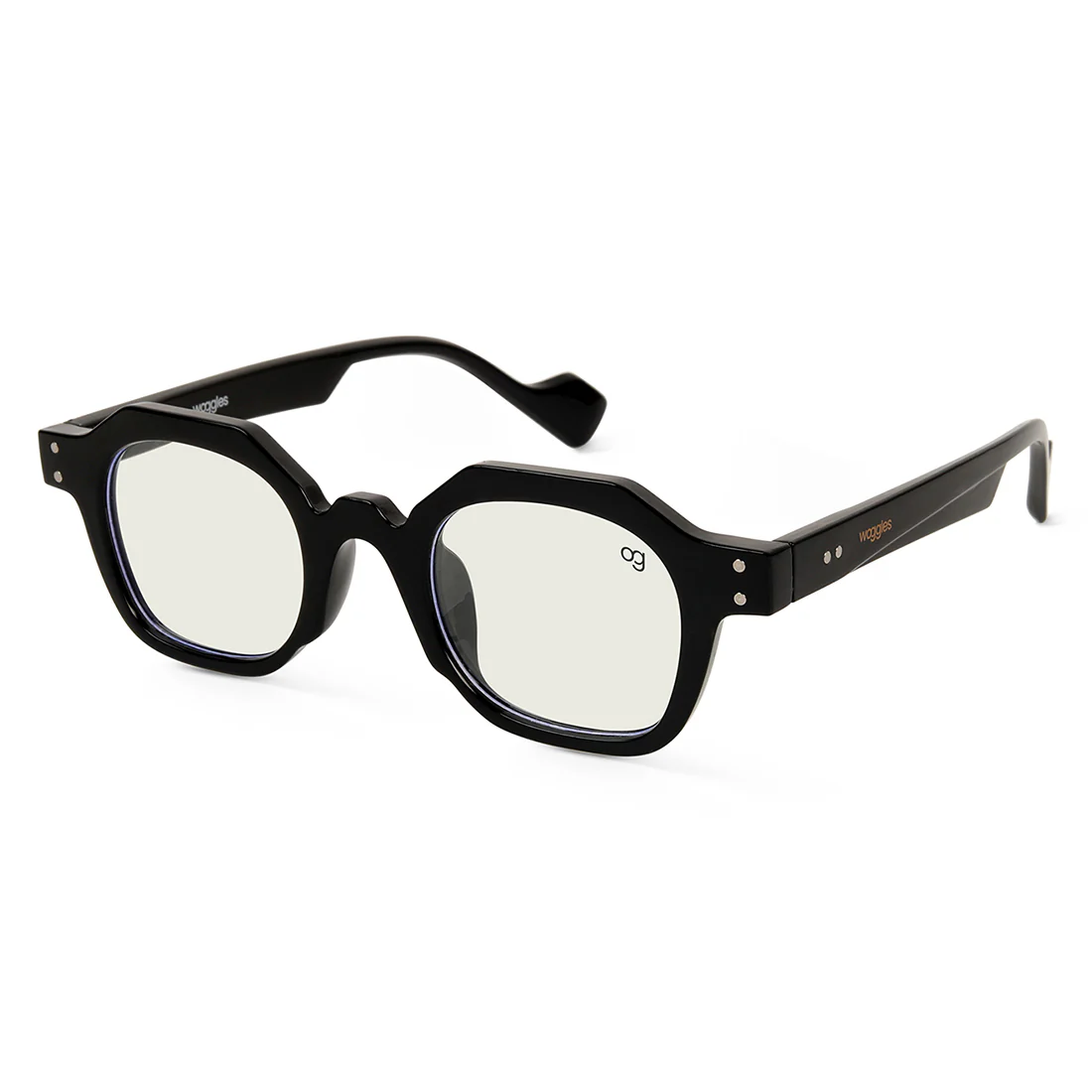 Monkshood black Hexagonal Sunglasses - Image 7