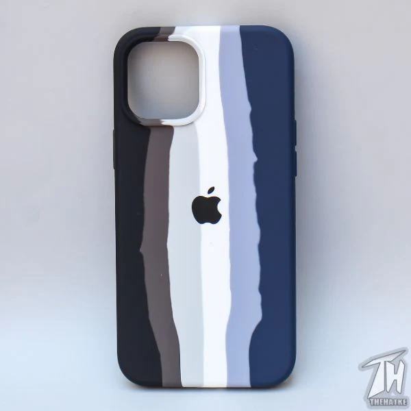 Monochrome Silicone Case For Apple Iphone 12