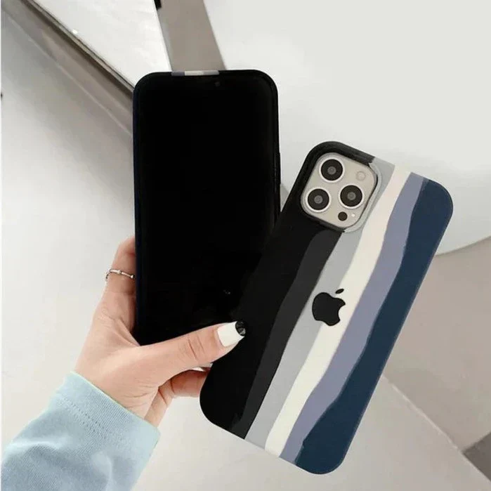 Monochrome Silicone Case For Apple Iphone 12 Pro Max