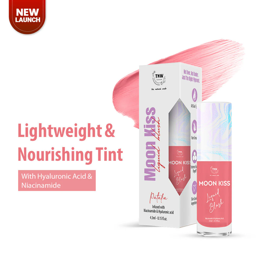Moon Kiss Liquid Blush | Dewy & Long-Lasting Cheek Tint (Combo blush with brush) - Image 7