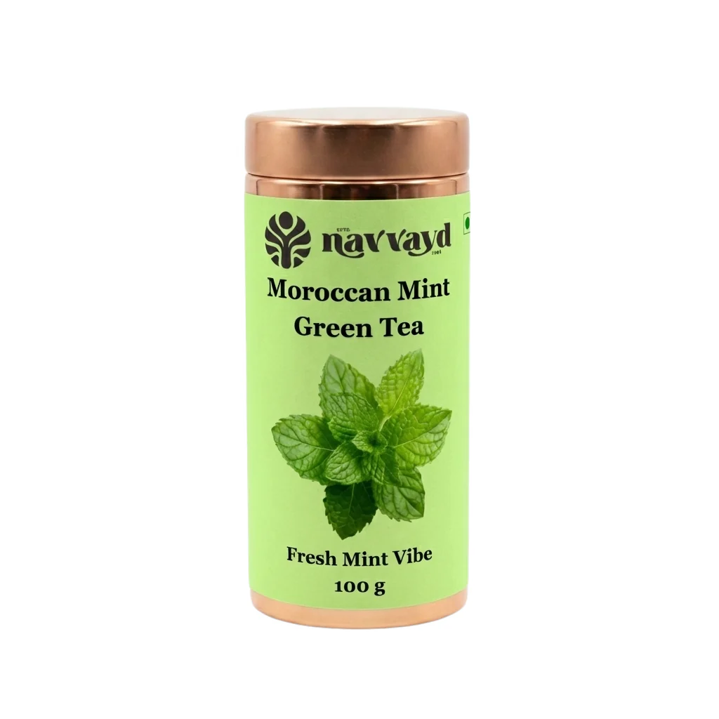Moroccan Mint Green Tea In Tin - Image 4