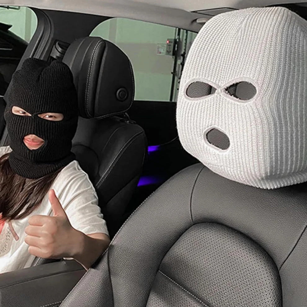 Mugz: Car Seat Mask Headrest Covers (Set of 2) – Universal Fit for Car Interiors, Powerful Decoration & Headrest Protection - Image 8