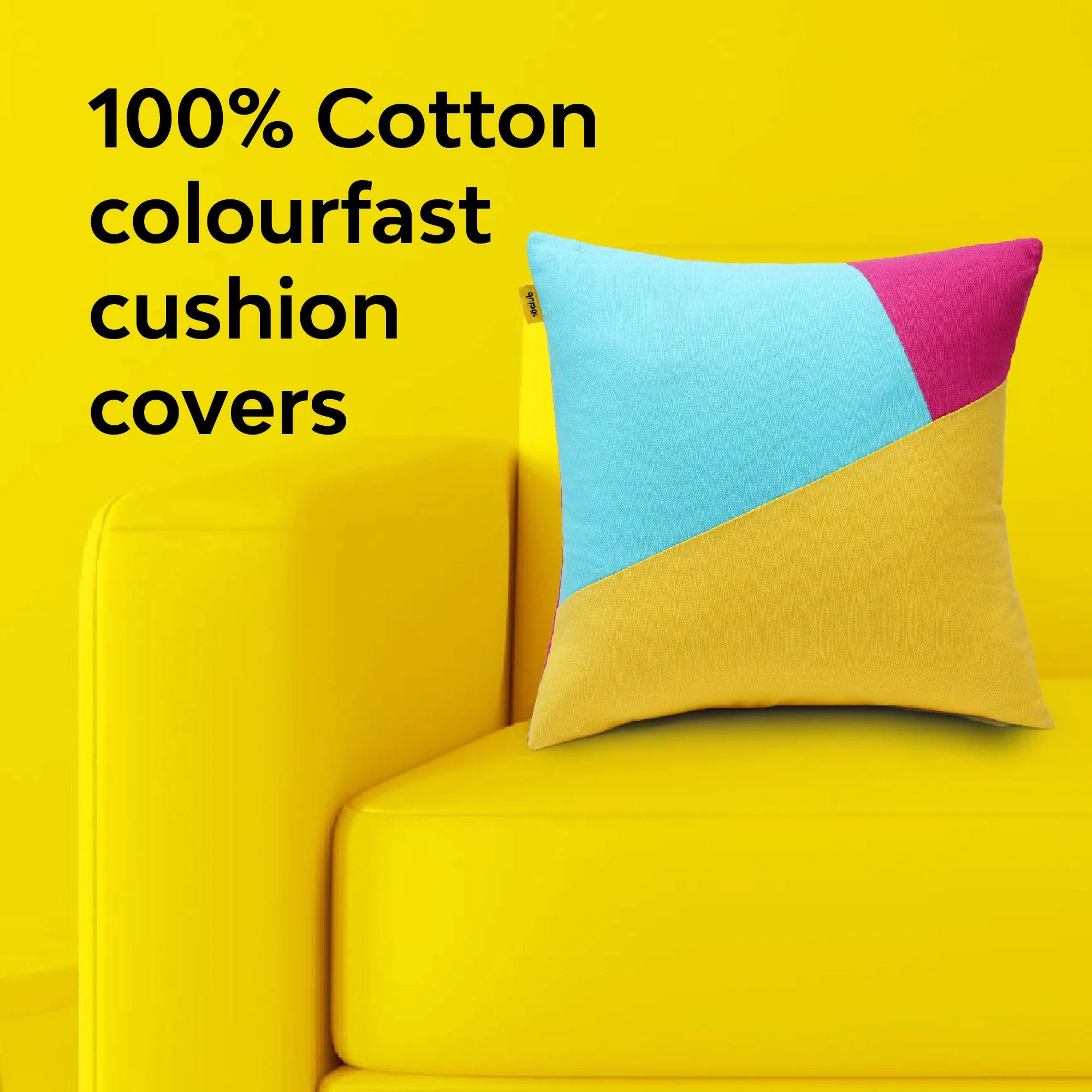 Multi-Colour Geometric Cushion Cover | Single - Image 10
