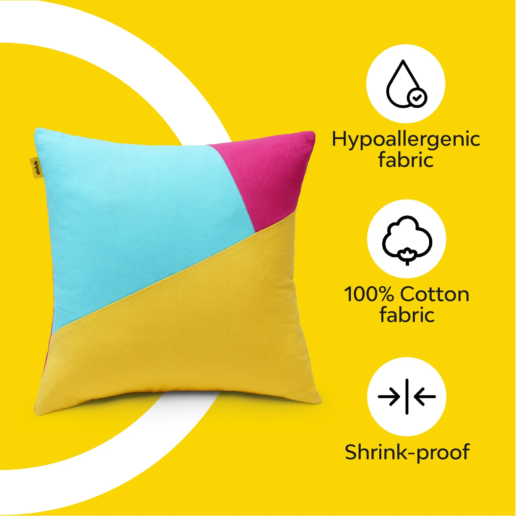 Multi-Colour Geometric Cushion Cover | Single - Image 11