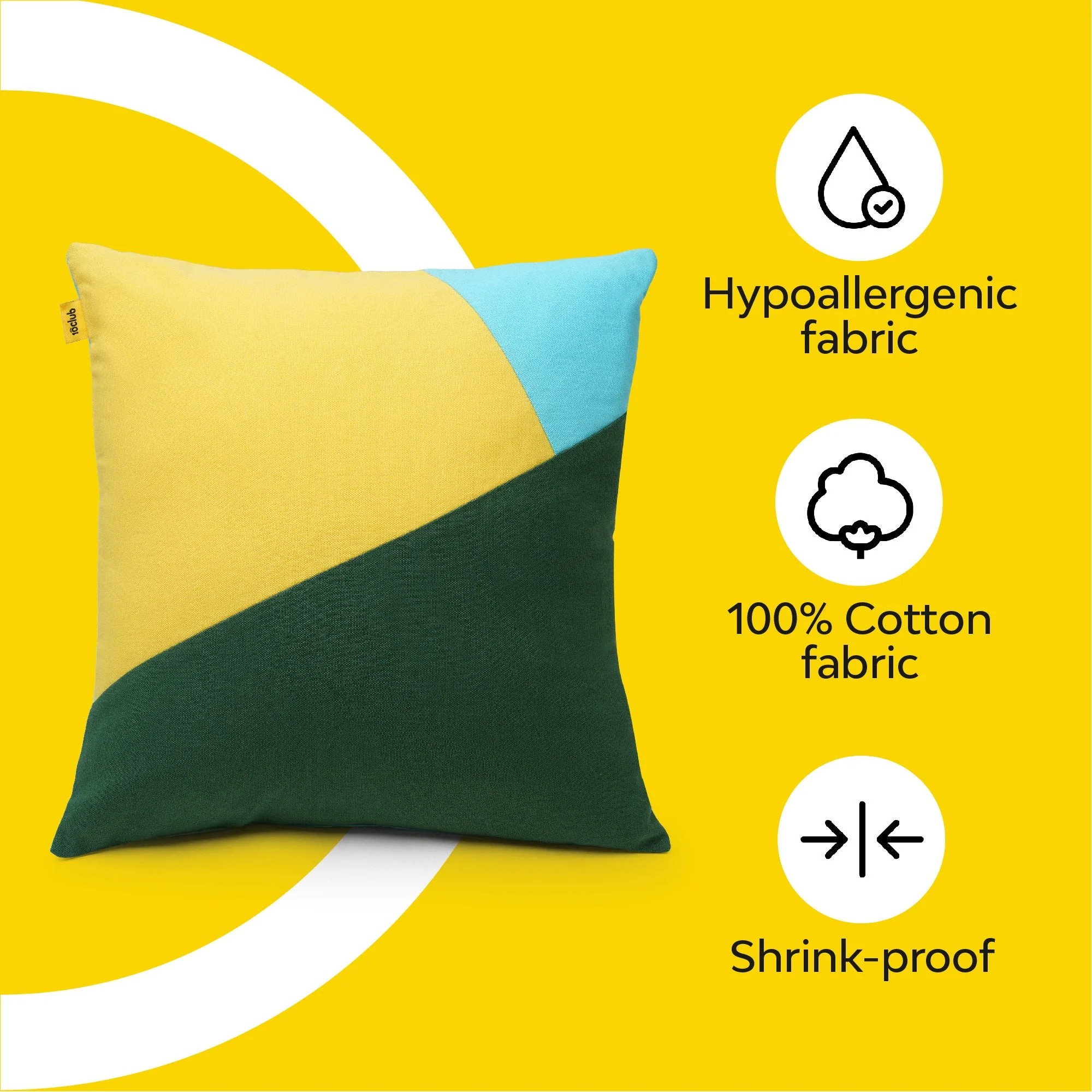 Multi-Colour Geometric Cushion Cover | Single - Image 18