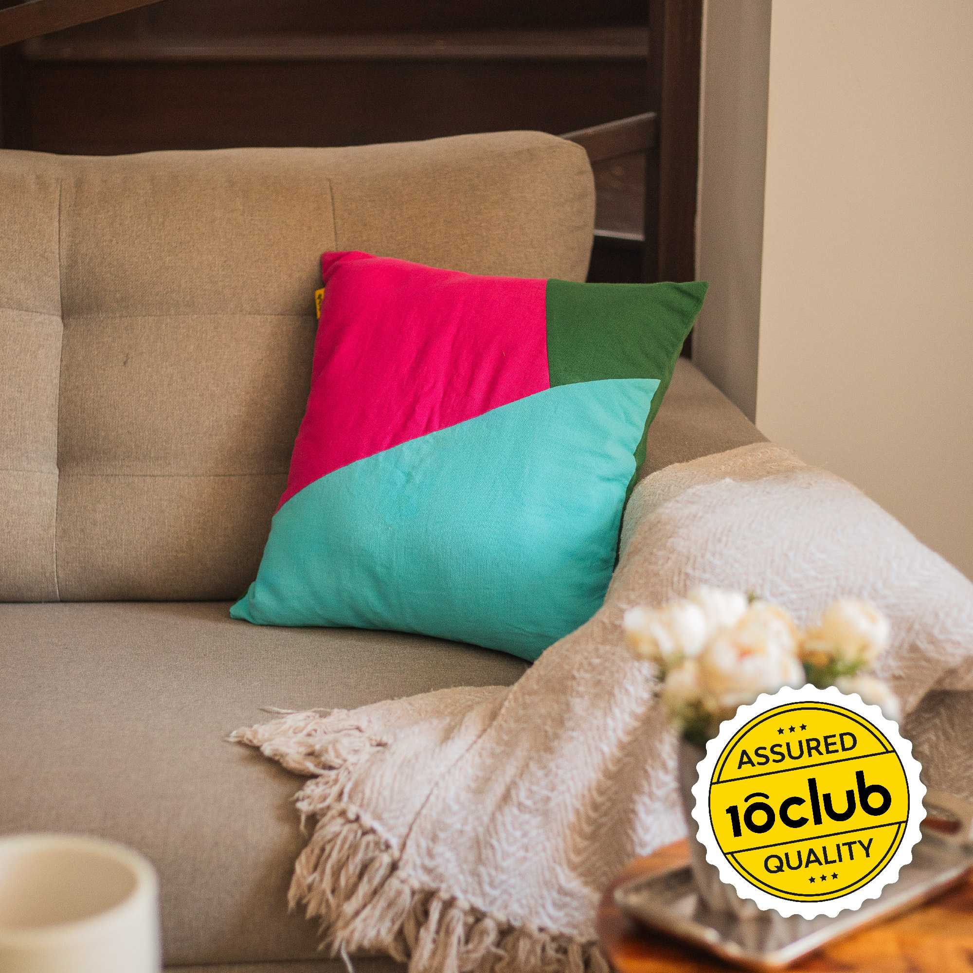 Multi-Colour Geometric Cushion Cover | Single - Image 22