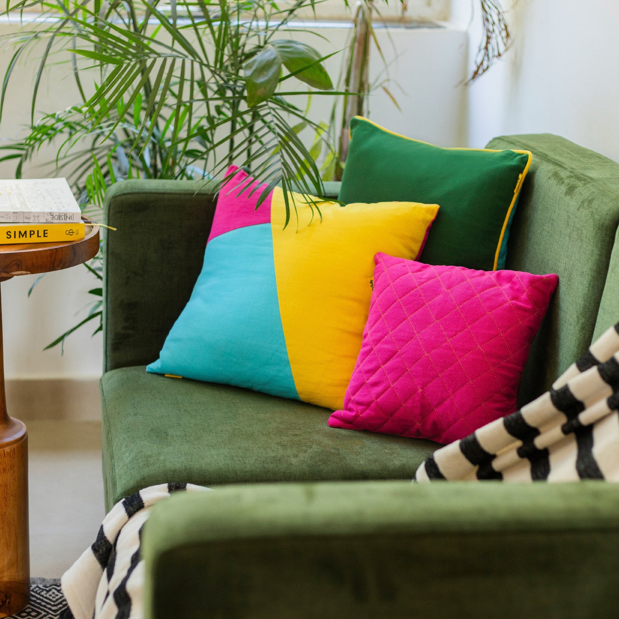 Multi-Colour Geometric Cushion Cover | Single - Image 26