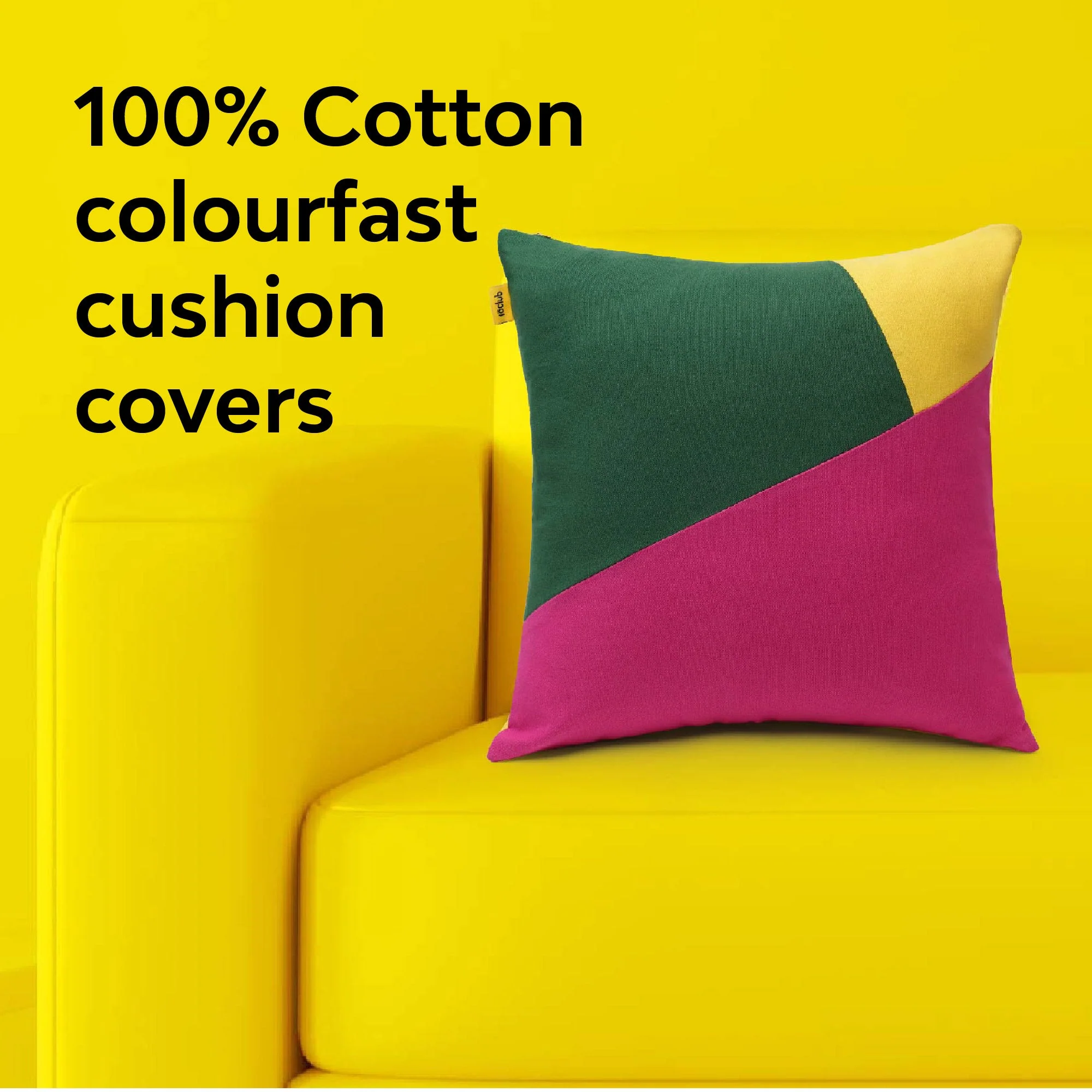 Multi-Colour Geometric Cushion Cover | Single - Image 3