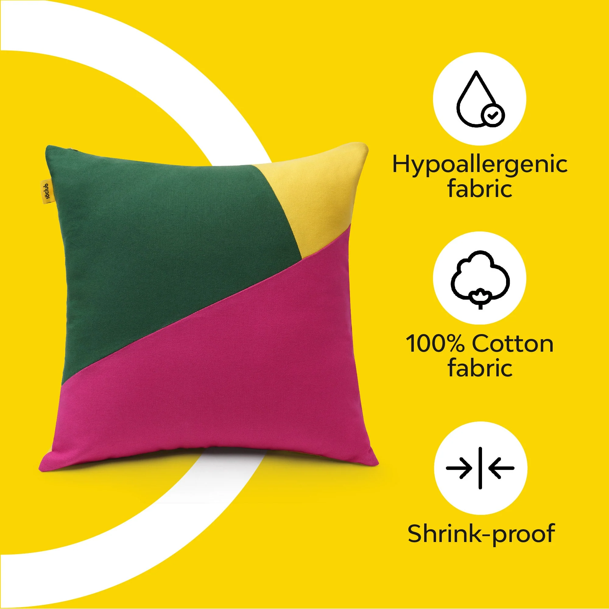 Multi-Colour Geometric Cushion Cover | Single - Image 4