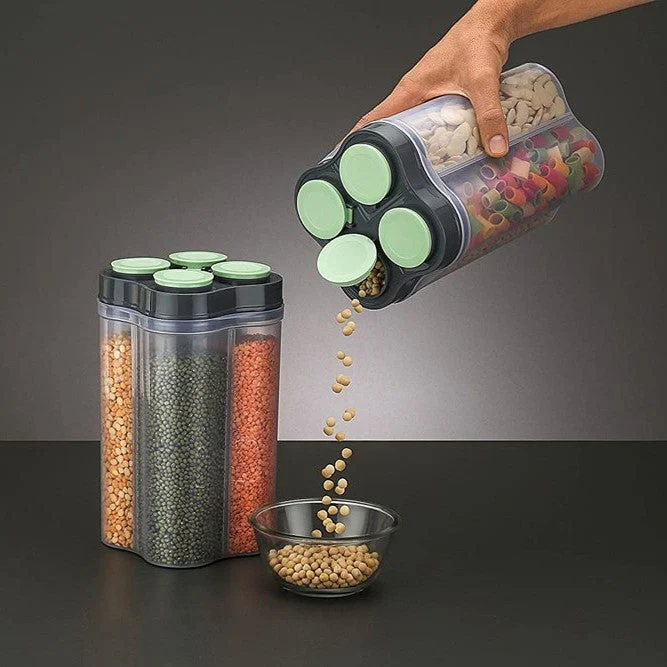 Multi-Compartment Food Storage Jar (4 Section) 2500ML - Image 33
