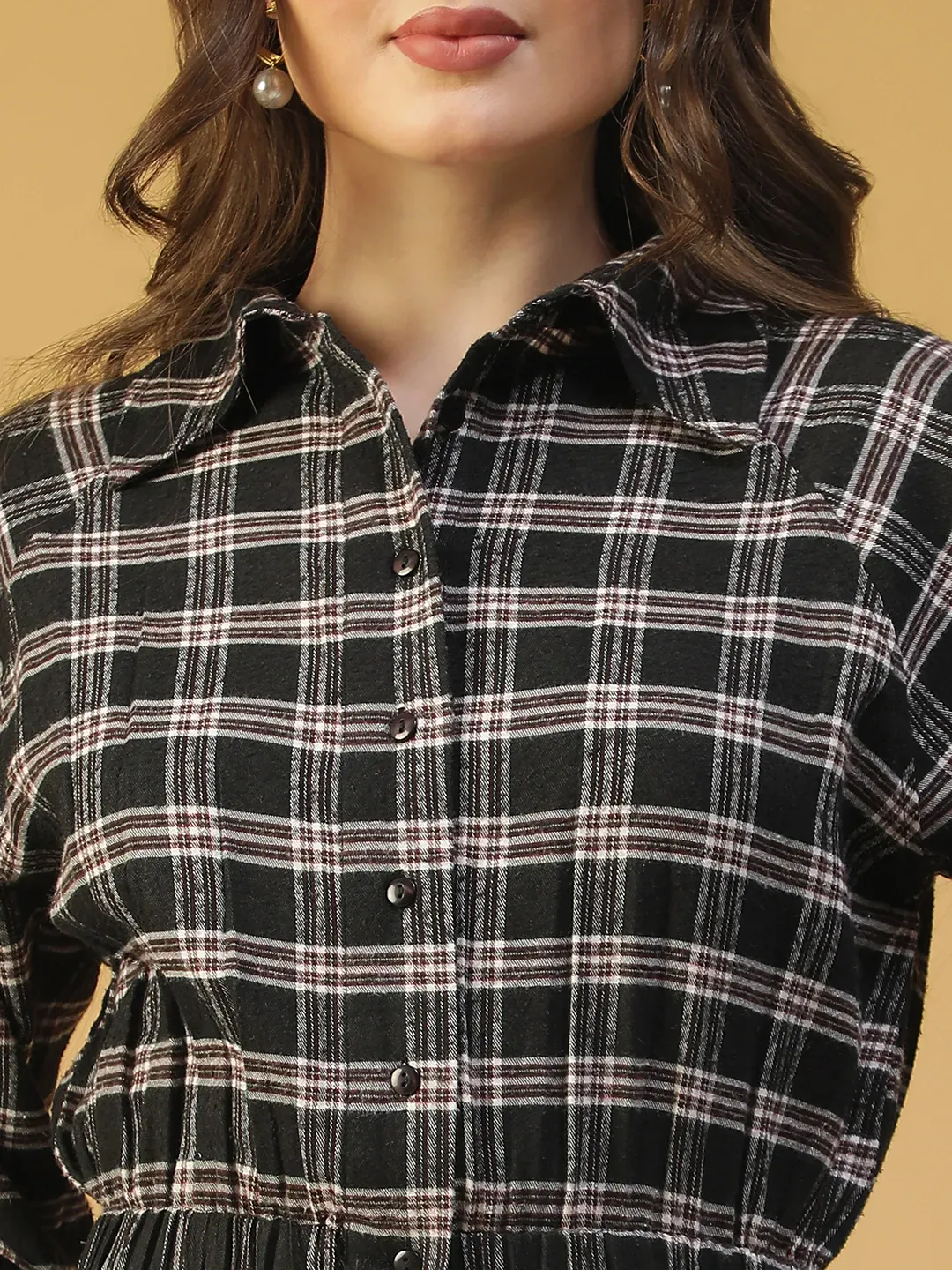 Multicolor Check Women’s Shirt - Image 2