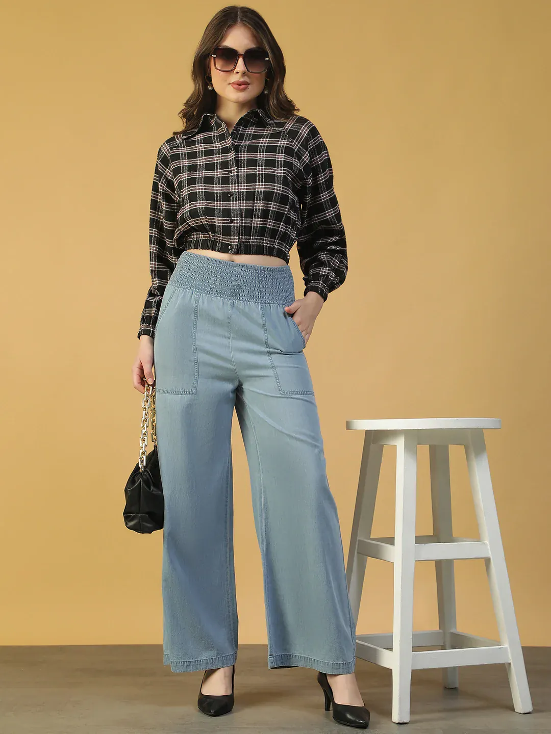 Multicolor Check Women’s Shirt - Image 6