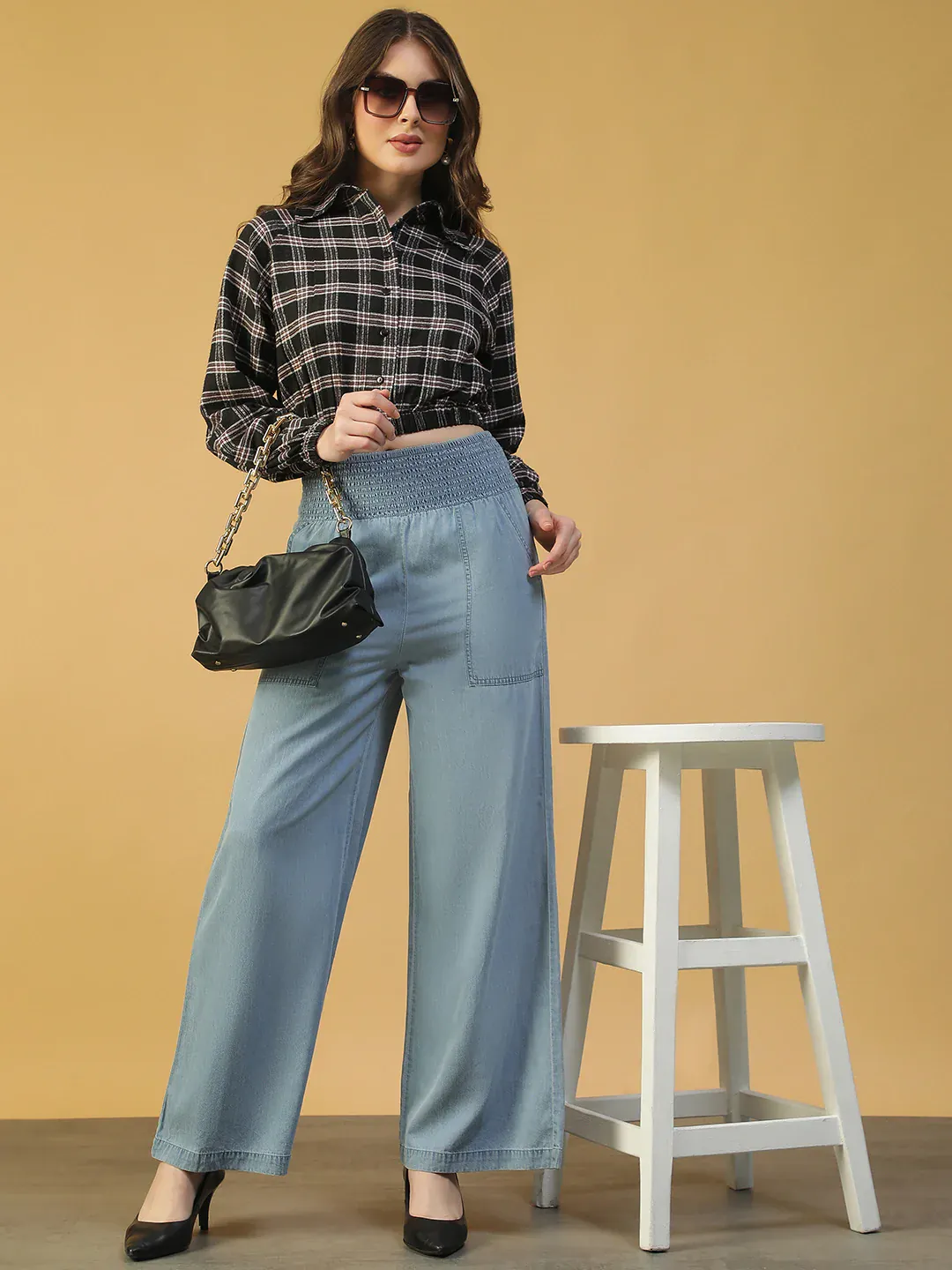 Multicolor Check Women’s Shirt - Image 8