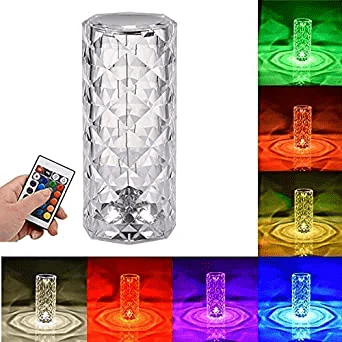 Multicolor Crystal Table Lamp With Touch Remote Control Pannel (Pack of 1) - Image 3