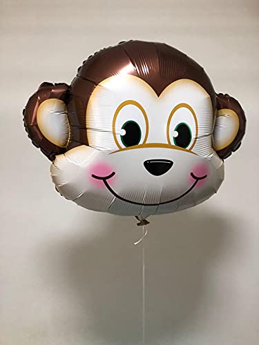 Multicolor Monkey Head Jungle Theme Foil Balloon (28 Inch Approx) - Image 2