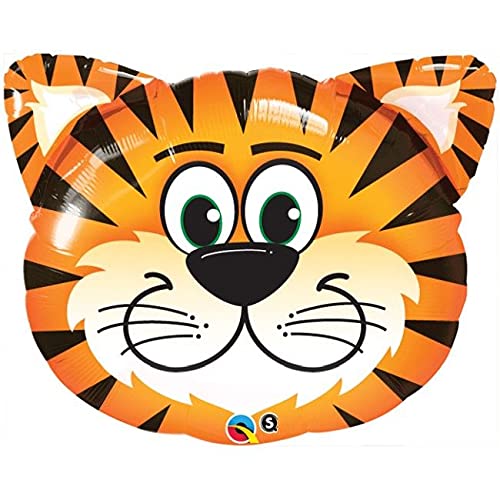 Multicolor Tiger Head Jungle Theme Foil Balloon (28 Inch Approx) - Image 2