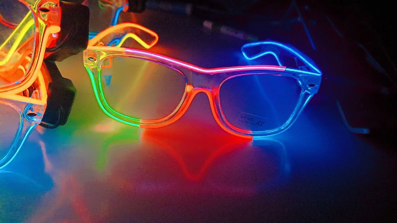 Multicolored Led Party Goggles Night Events Wireless Partywear Glasses 1pc - Image 7