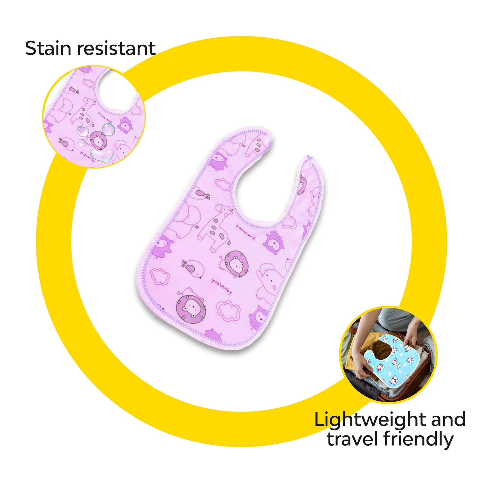 Multicolour Fastdry Cotton Bib | Set Of 10 - Image 10