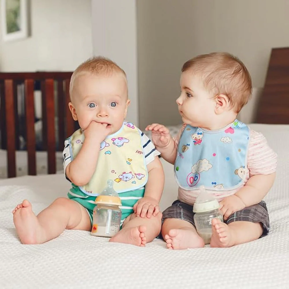 Multicolour Fastdry Cotton Bib | Set Of 10 - Image 2