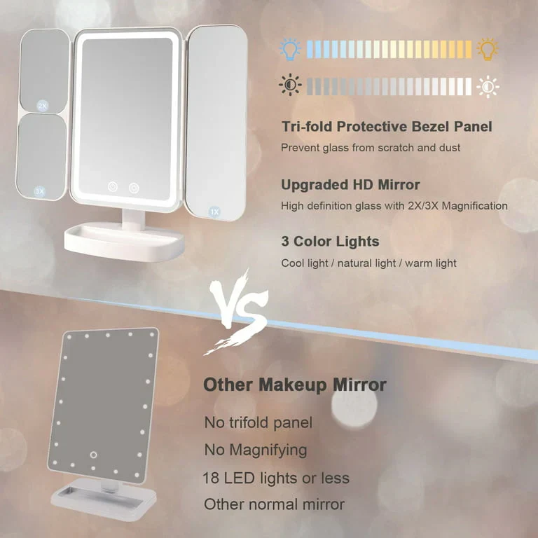 Multifold LED Makeup Mirror - Image 5
