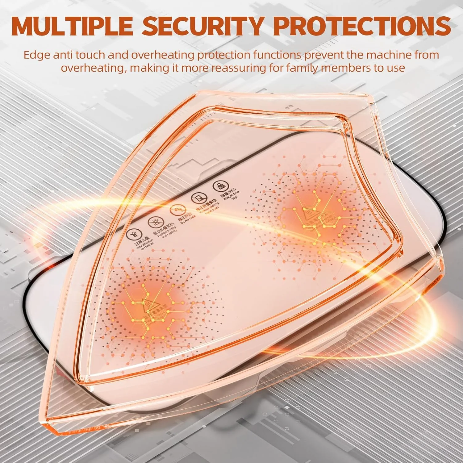 Multifunctional Electric Food Heating Glass Tray - Image 9