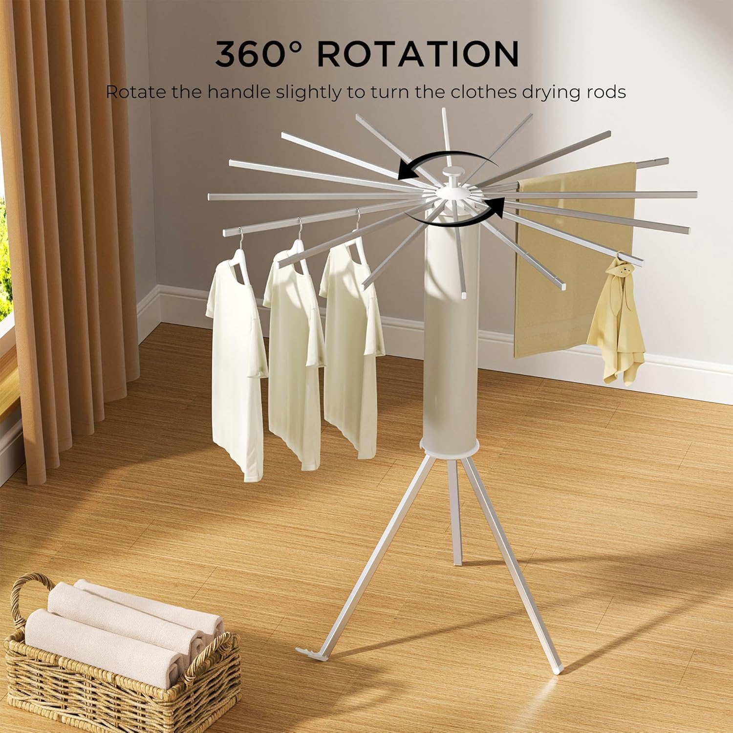 Multifunctional Foldable Outdoor Clothes Drying Stand - Image 8