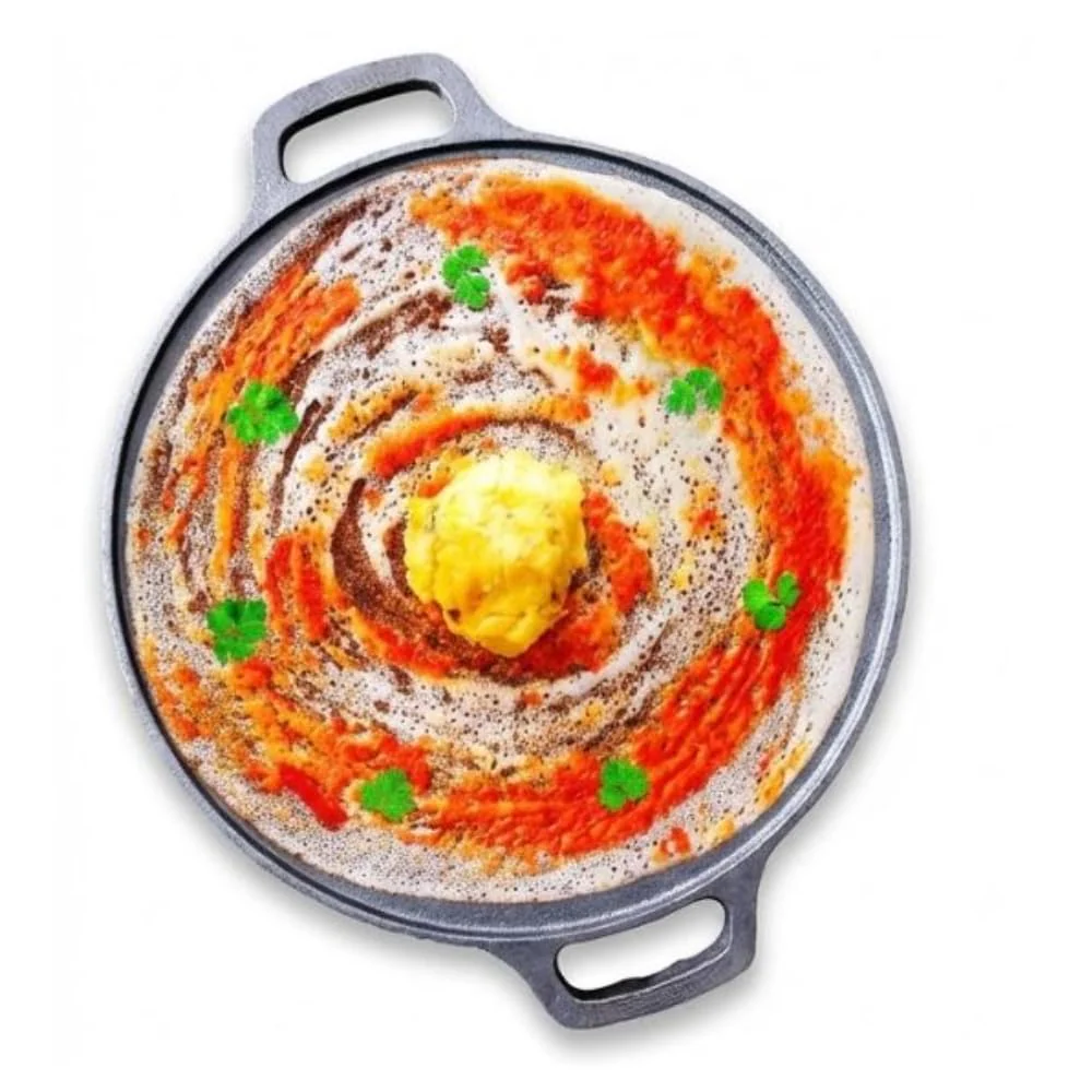 Mumma’s Life Cast Iron Cookware Set (3-Piece Combo) – Dosa Tawa (30.5 cm), Deep Kadai (2.3L) & Fry Pan (1.4L) | Pre-Seasoned, Naturally Non-Stick & Toxin-Free Heavy Duty Kitchen Set (Black) - Image 14