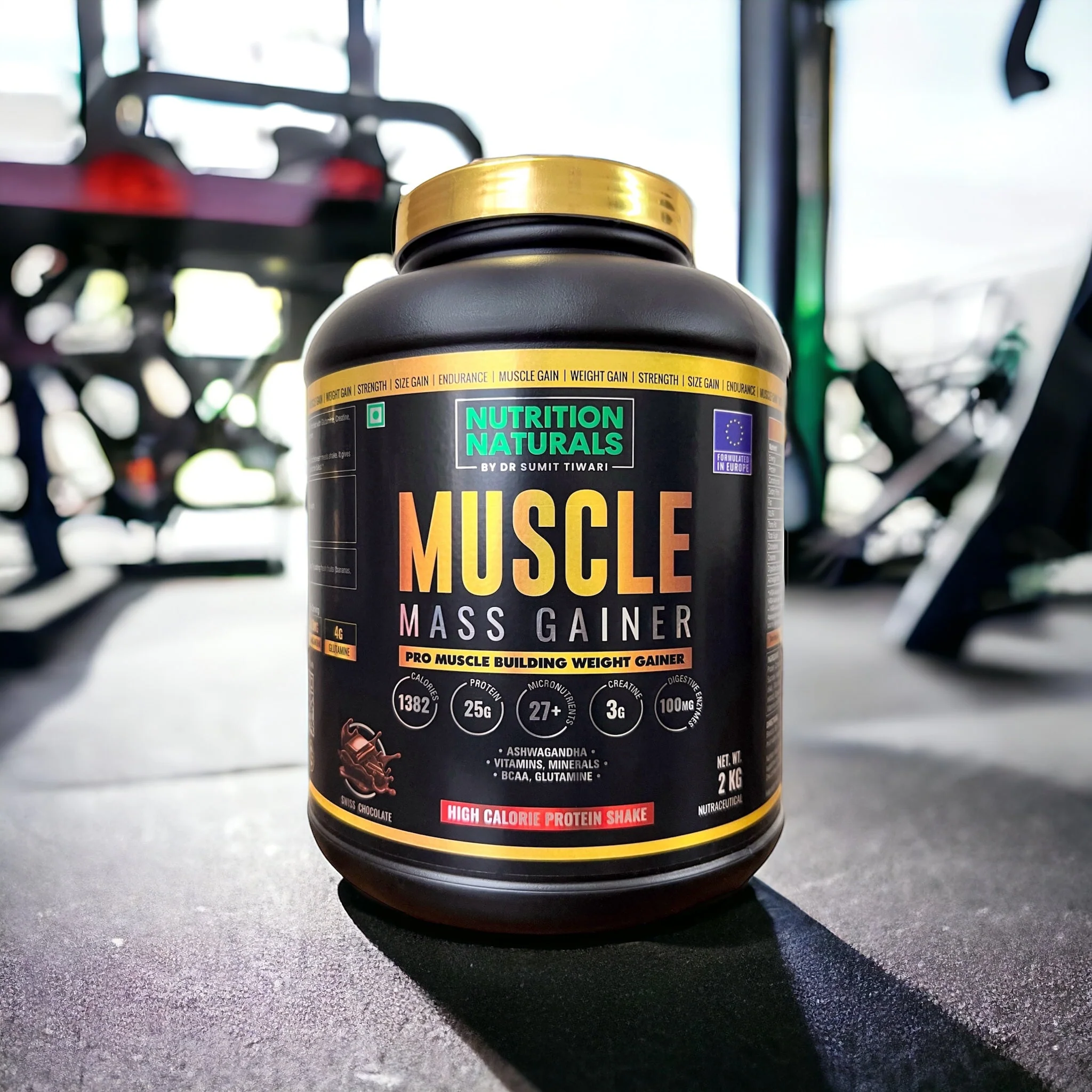 Muscle Mass Gainer 2 kg - High-Calorie Health Supplement for Muscle Growth | Complete Weight Gainer Drink