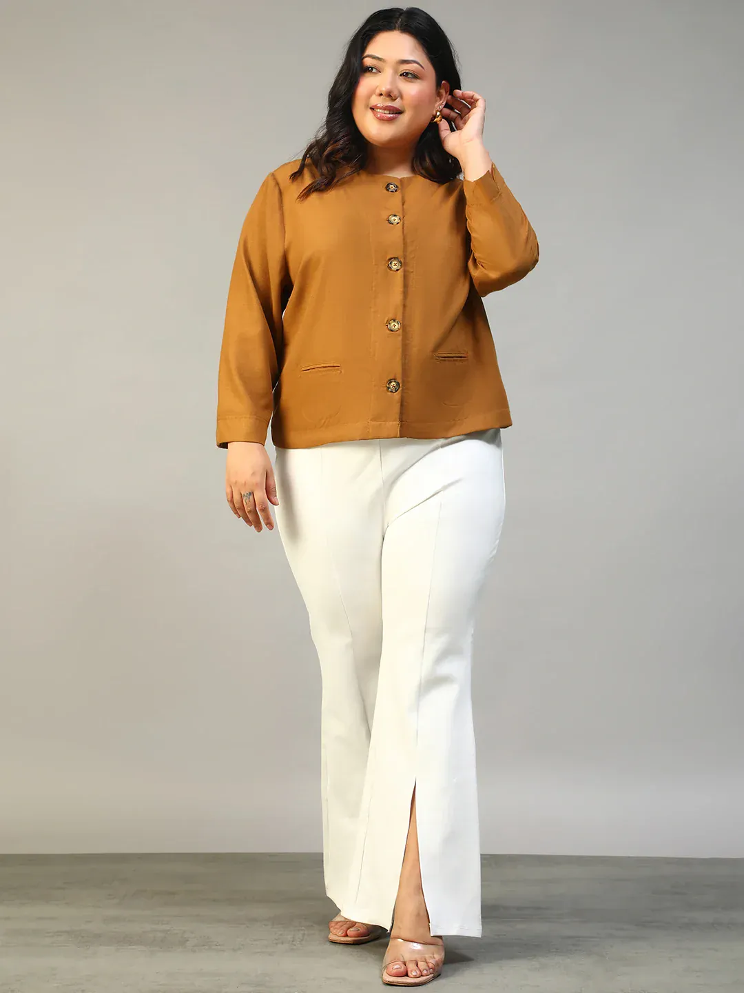 Mustard Plus Size Women's Top - Image 6