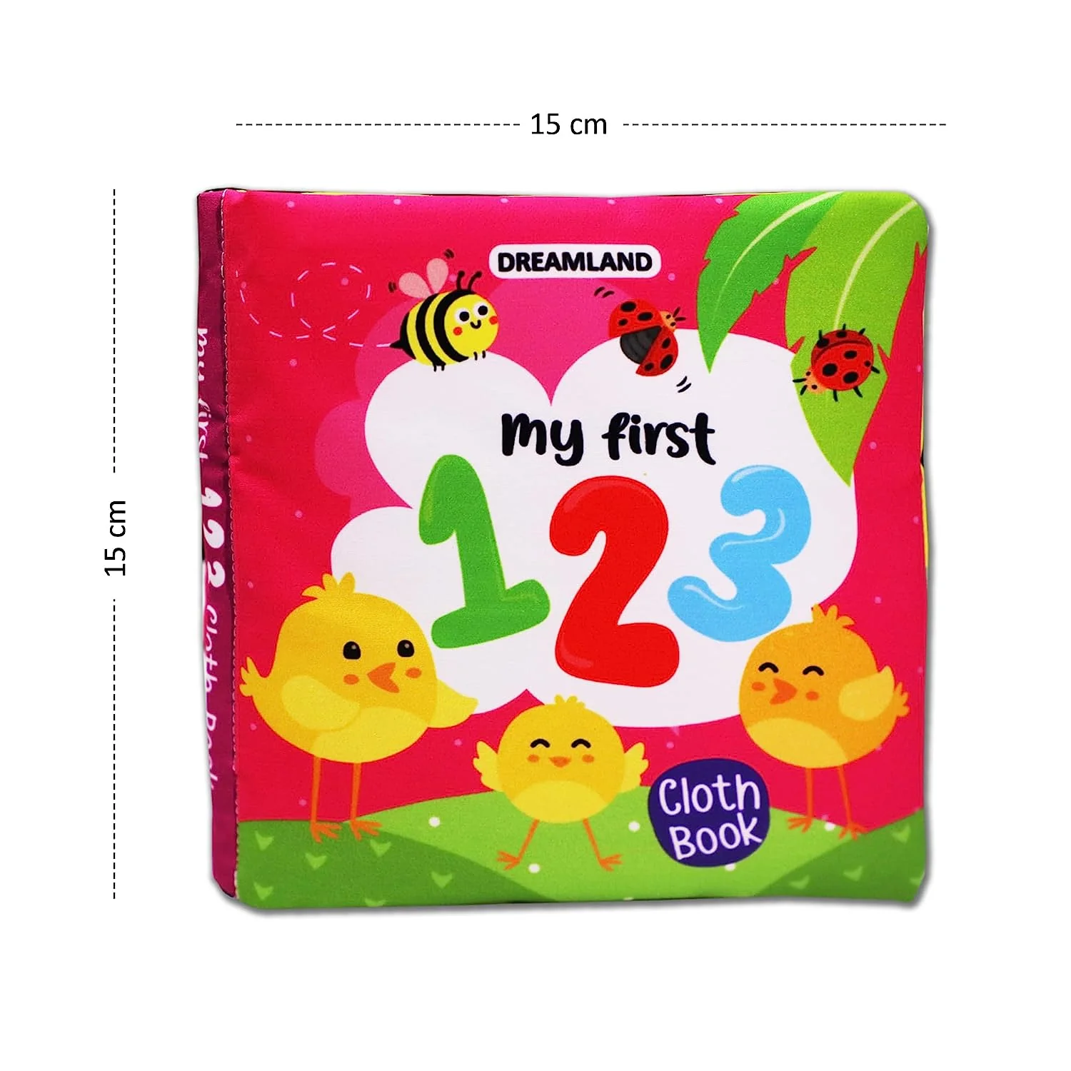My First 123 Cloth Book with Squeaker and Crinkle Paper Cloth Books for Toddler Kids - Image 7