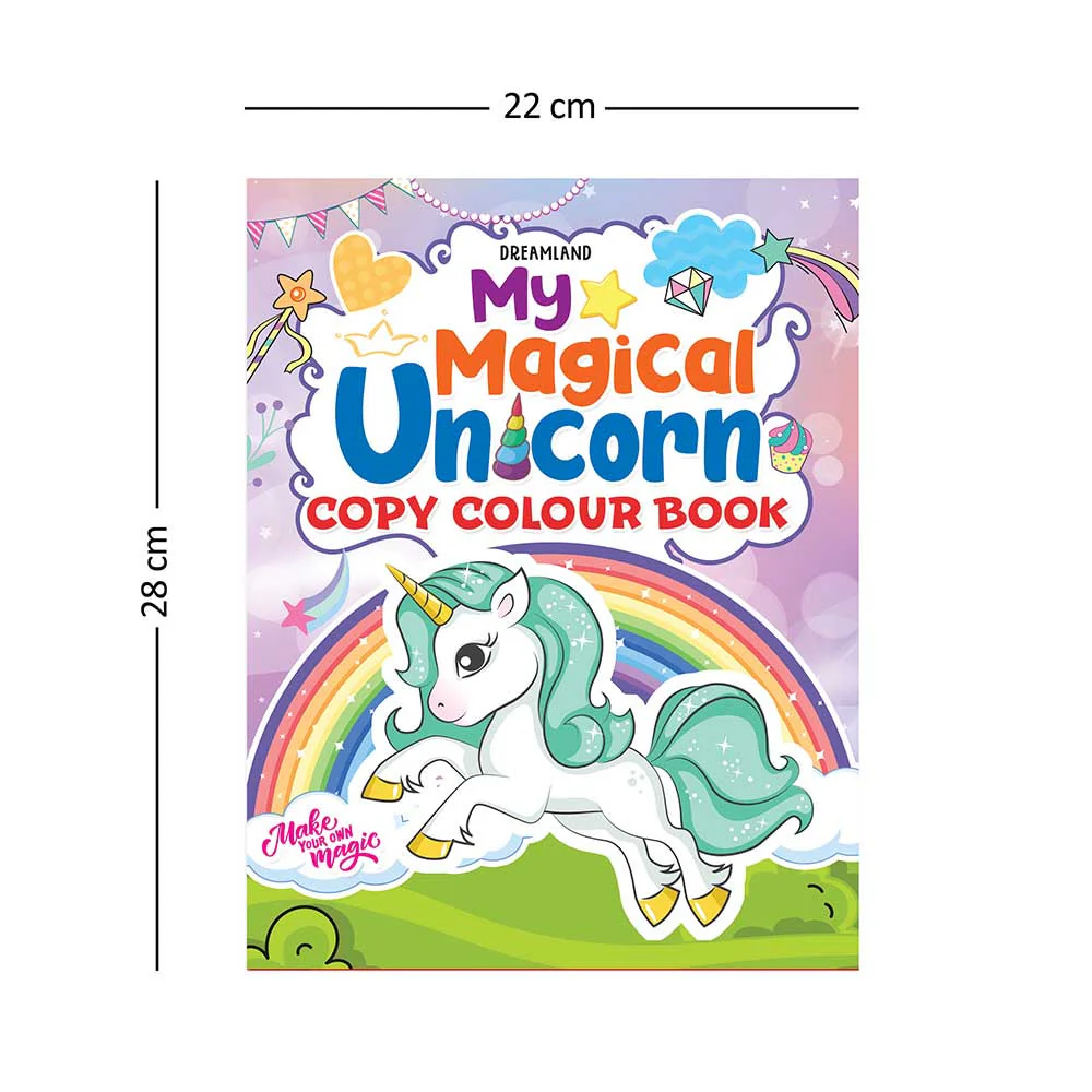My Magical Unicorn Copy Colour Book for Children Age 2 -7 Years - Make Your Own Magic Colouring Book - Image 2