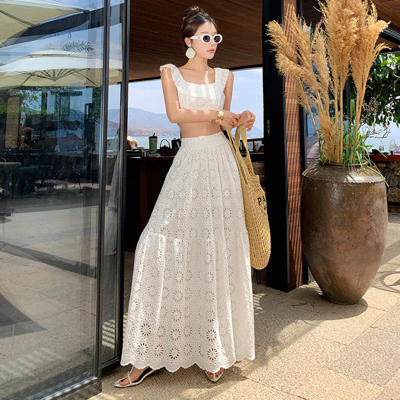 Myla Embroidery Skirt Set