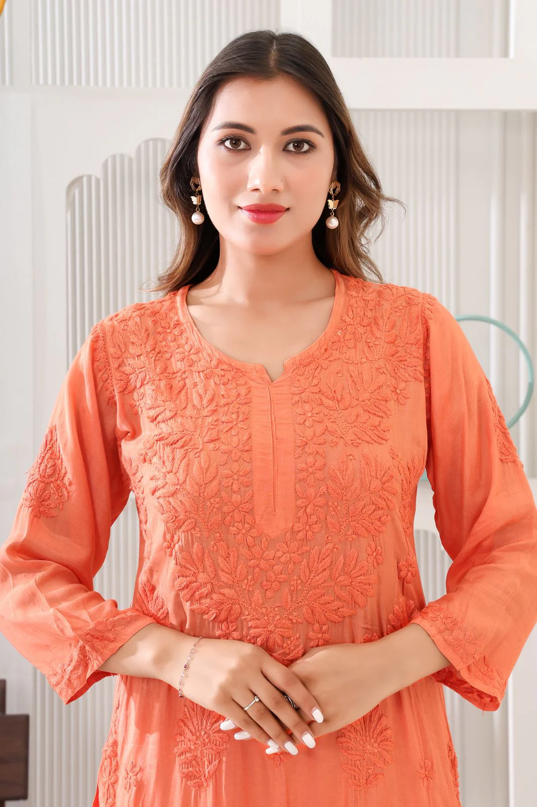 Naazakat Authentic Lucknowi Kurta Set - Image 10