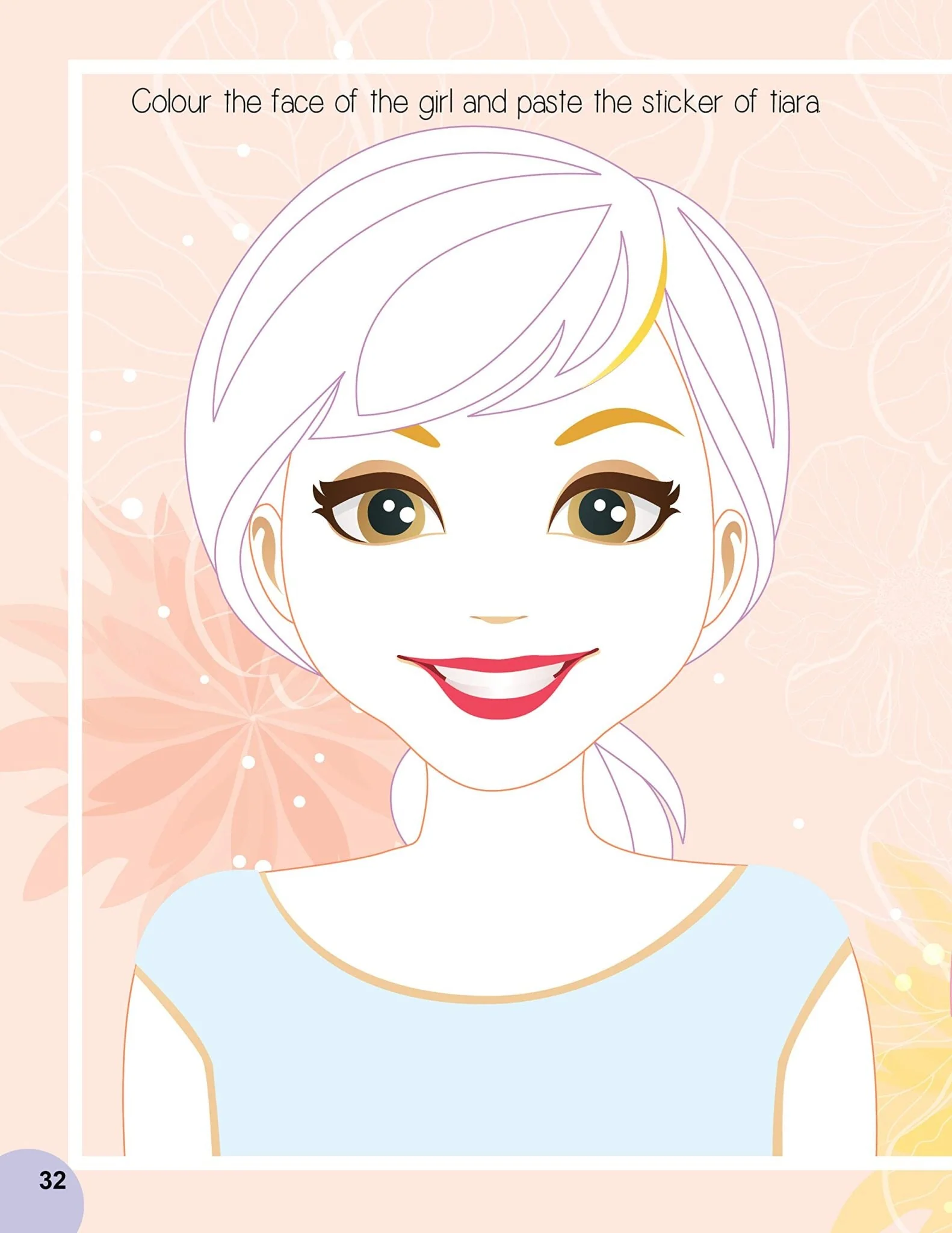 Nail Art and Hair Style Colouring and Sticker Activity Book for Kids Age 3 -6 years- Create and Colour Your Own Nail Art with 100+ Glitter Stickers - Image 7