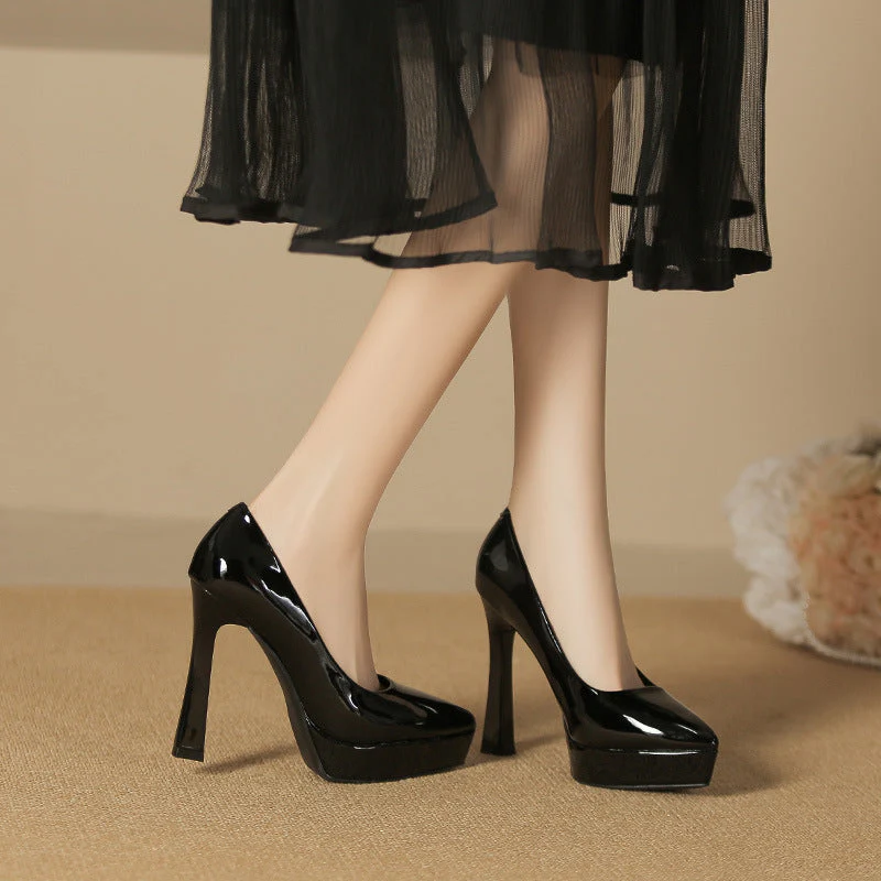 Naomi Luxe High Heel Pumps - Image 7