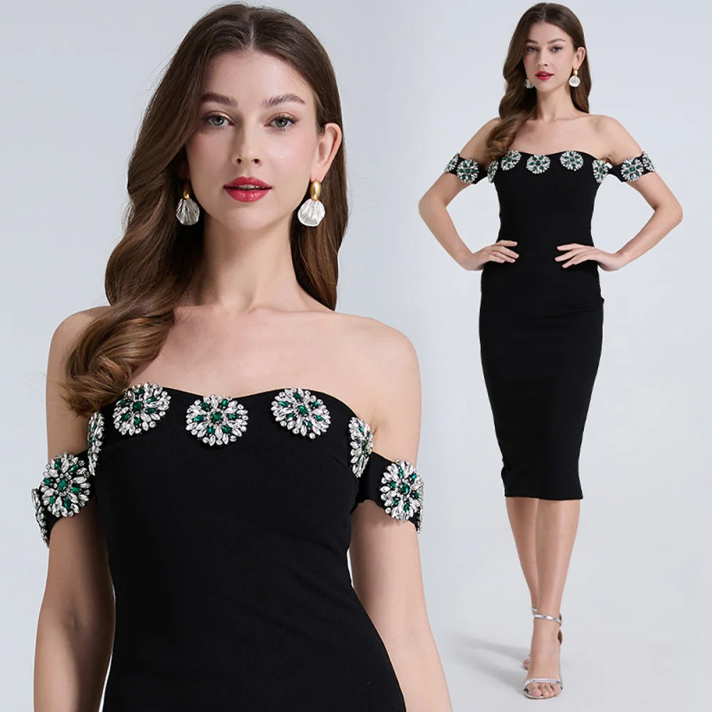 Natalia Rhinestone Dress - Image 2