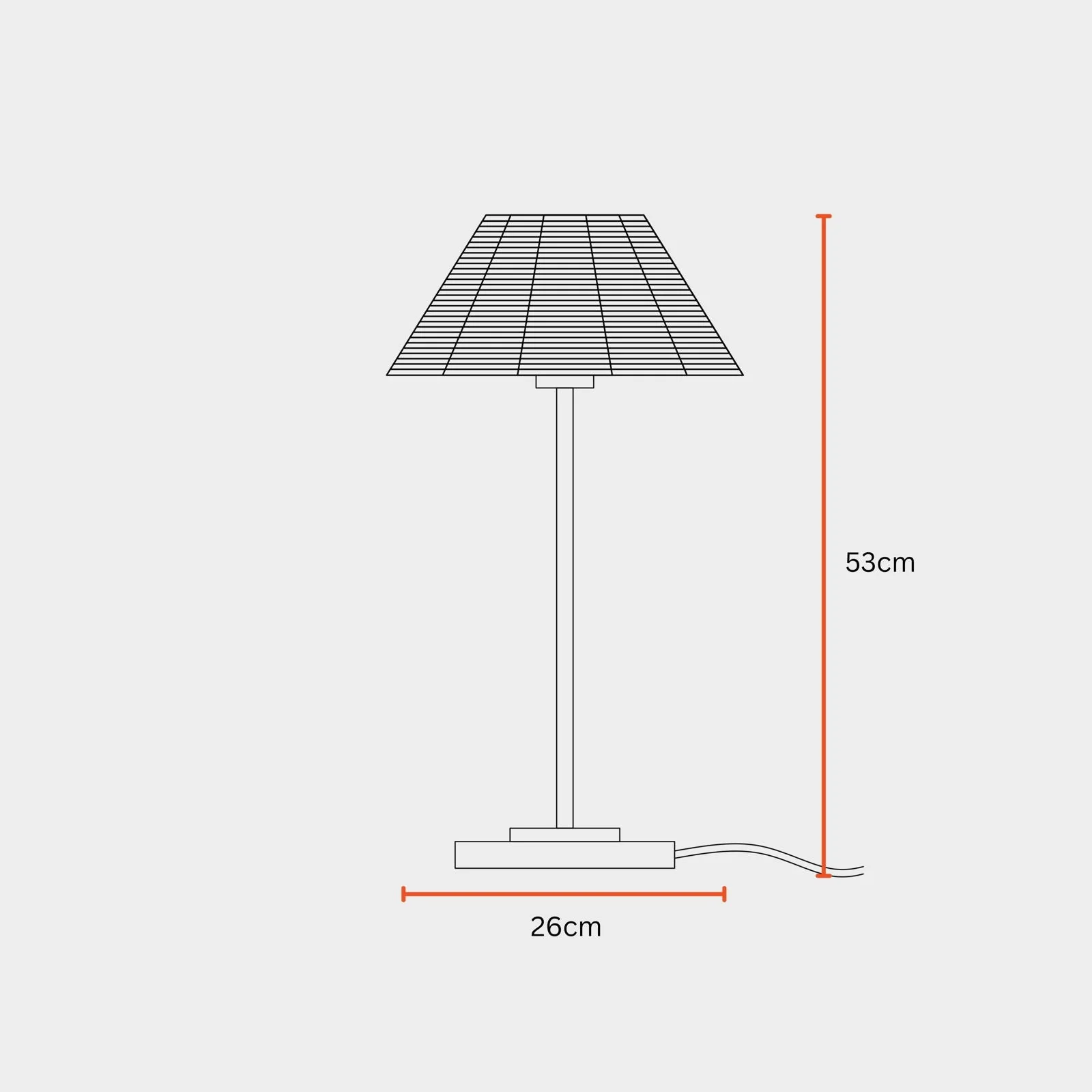 Natural Cane Table Lamp - Image 6