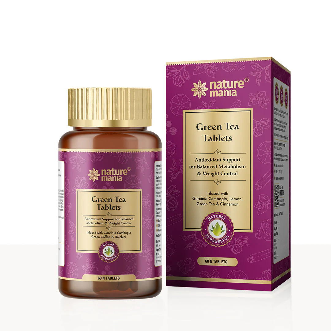 Nature Mania Green Tea Tablets-60N | Weight Loss | Fat Burner for Men and Women - Image 8