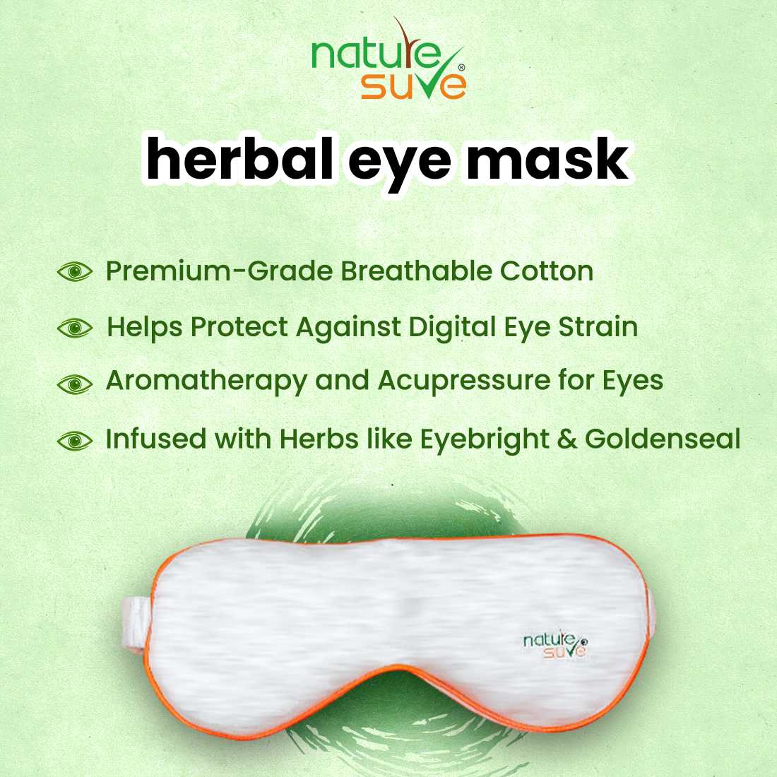 Nature Sure Herbal Eye Mask For Digital Eye Strain In Students And Teens - Image 3